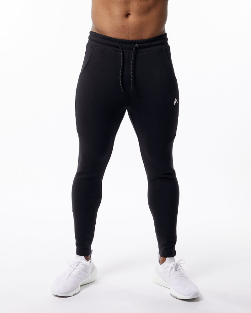 Alphalete ELMTS Zip Jogger Miesten Juoksuvaatteet Mustat | XRYQV-4125