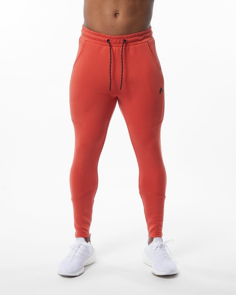 Alphalete ELMTS Zip Jogger Miesten Juoksuvaatteet Oranssi | THIRW-8290