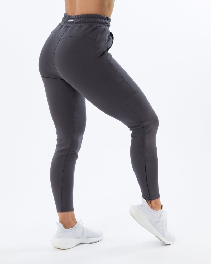 Alphalete ELMTS Zip Jogger Naisten Juoksuvaatteet Charcoal | JXCVZ-3078