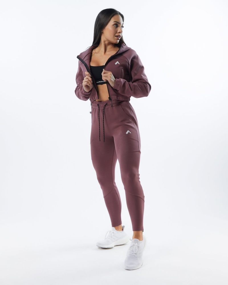 Alphalete ELMTS Zip Jogger Naisten Juoksuvaatteet Mauve | KHURW-6910