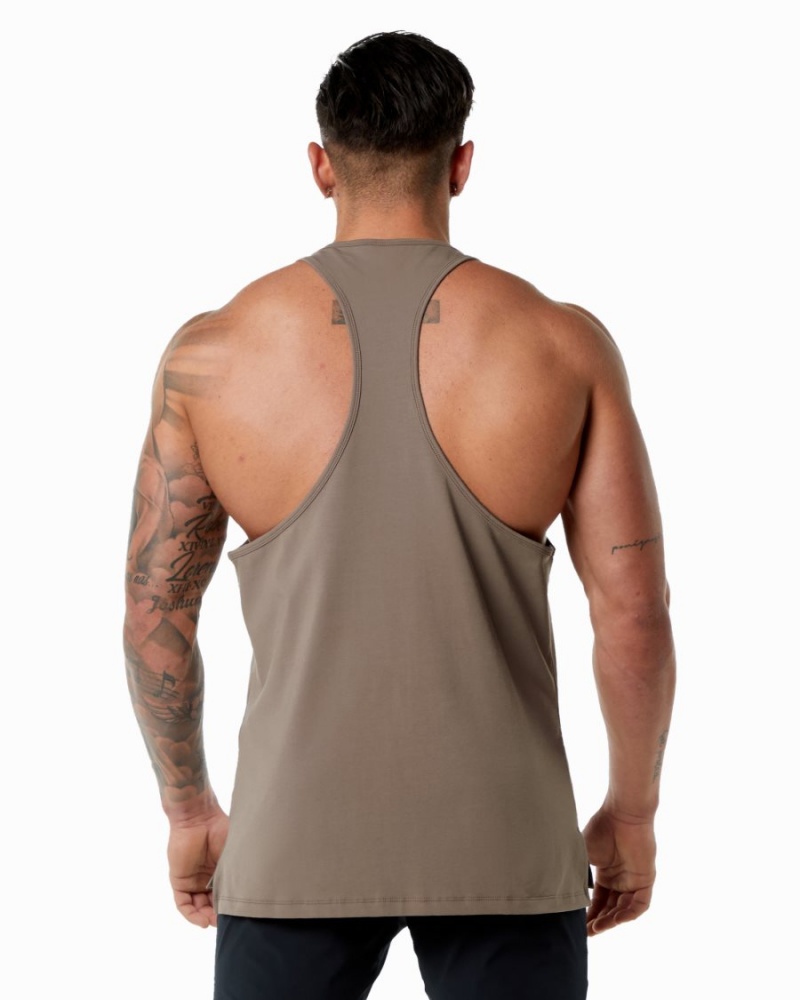 Alphalete Emblem Stringer Miesten Stringers Mocha | KNRQE-8241