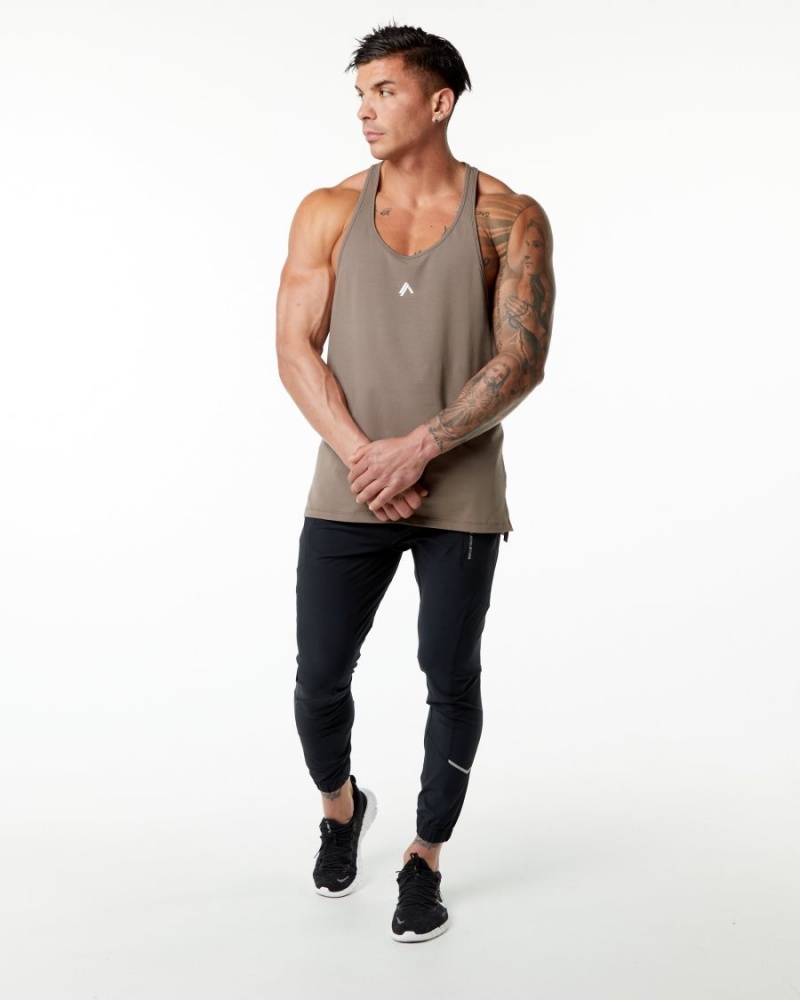 Alphalete Emblem Stringer Miesten Stringers Mocha | KNRQE-8241