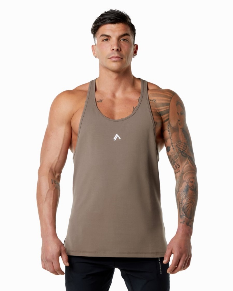 Alphalete Emblem Stringer Miesten Stringers Mocha | KNRQE-8241