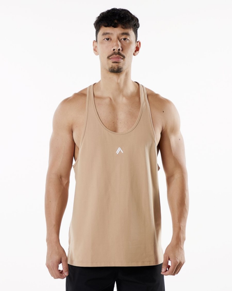 Alphalete Emblem Stringer Miesten Stringers Taupe | BVPYX-5426