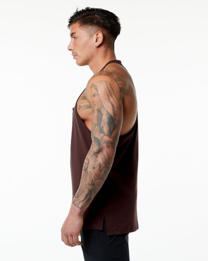 Alphalete Emblem Stringer Miesten Stringers Viininpunainen | IHKOL-4250