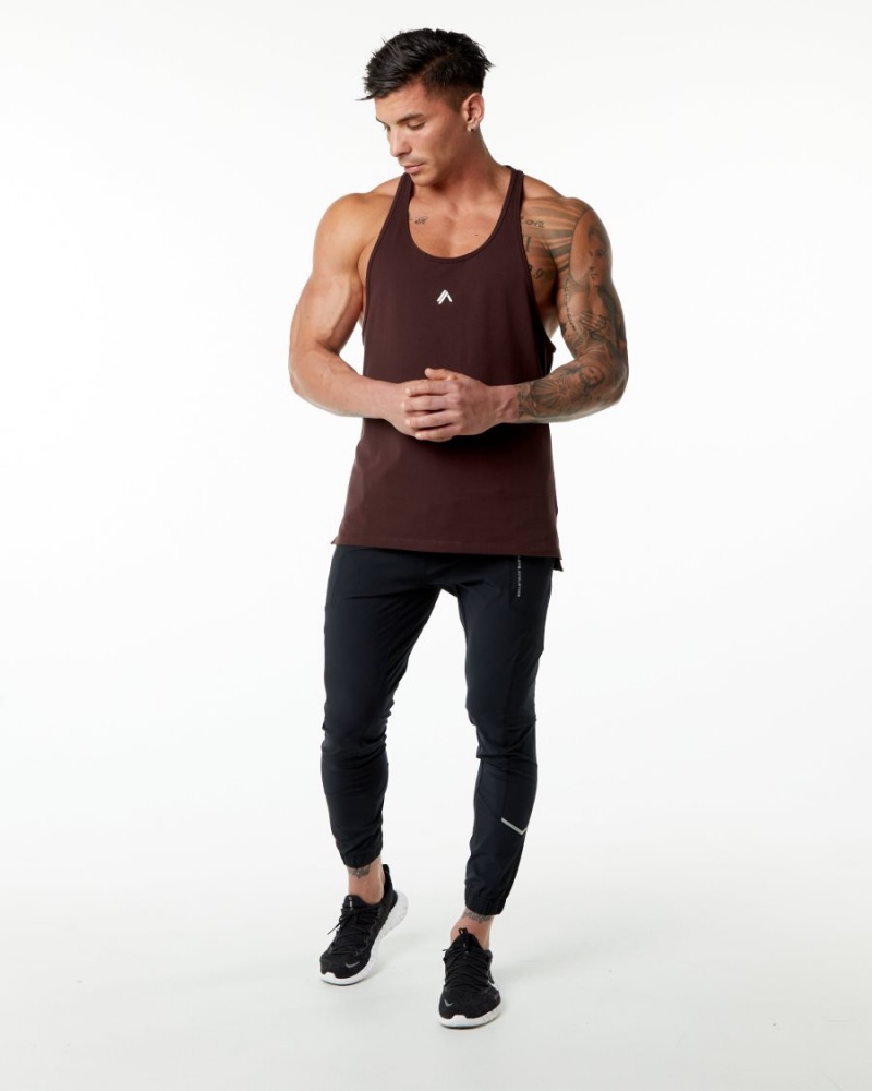 Alphalete Emblem Stringer Miesten Stringers Viininpunainen | IHKOL-4250