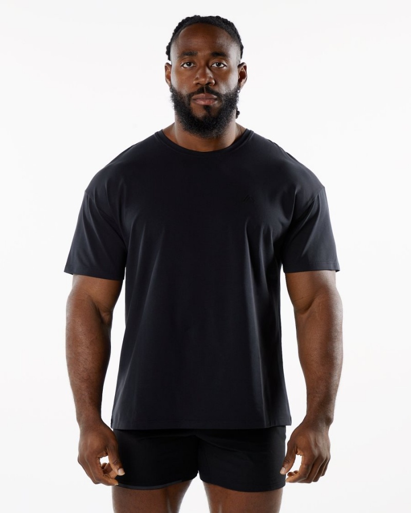 Alphalete Emblem Tee Miesten Paidat Blackout | MHOLV-9125