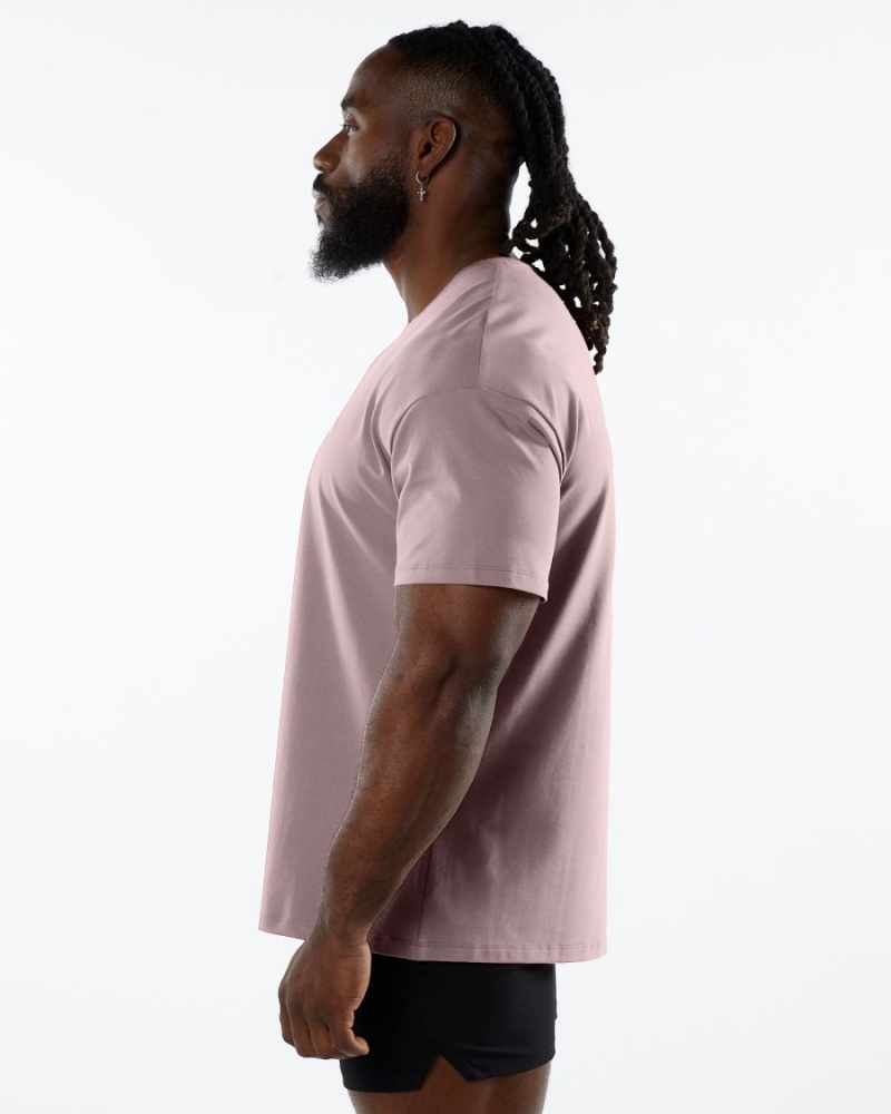 Alphalete Emblem Tee Miesten Paidat Mauve | RGPKV-3274