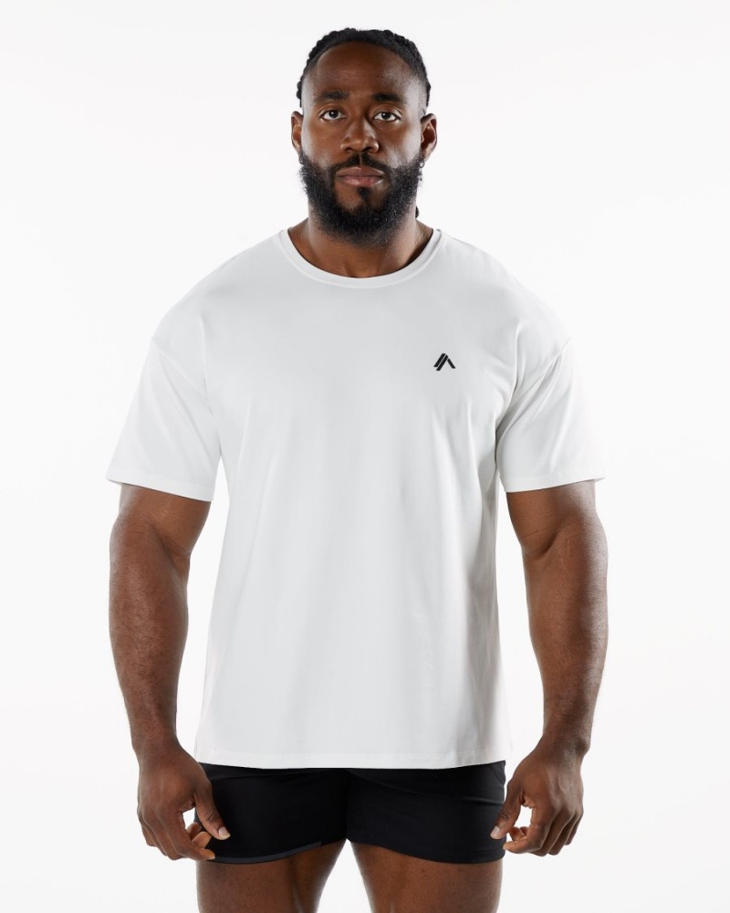 Alphalete Emblem Tee Miesten Paidat Valkoinen | NUPSH-0538