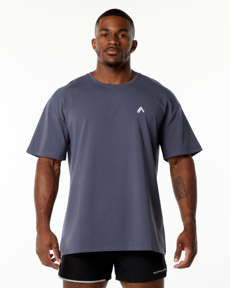 Alphalete Emblem Tee Miesten Paidat Violetit | EXJRL-1739