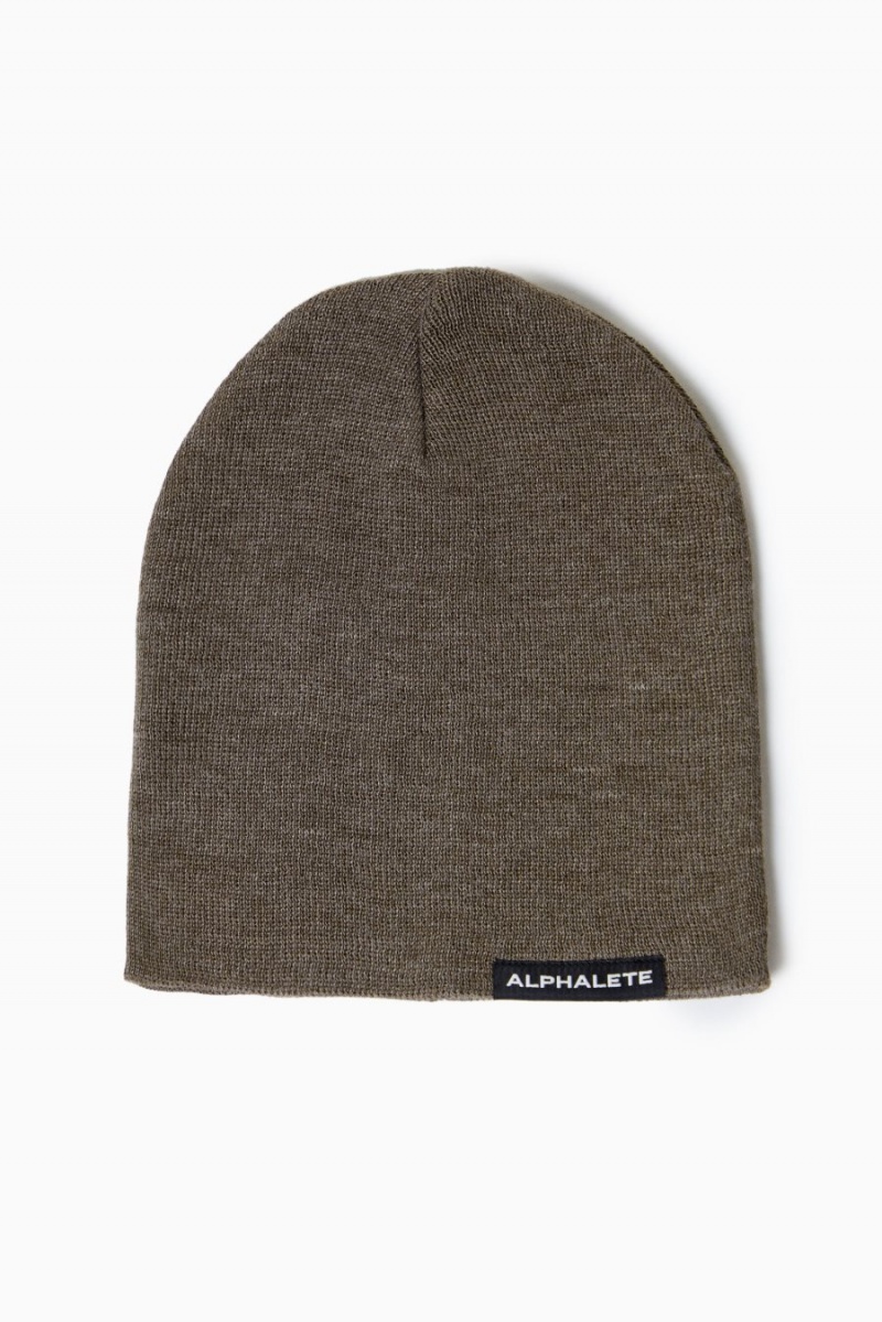 Alphalete Essential Beanie Miesten Asusteet Tummanruskea | BHGQO-1794