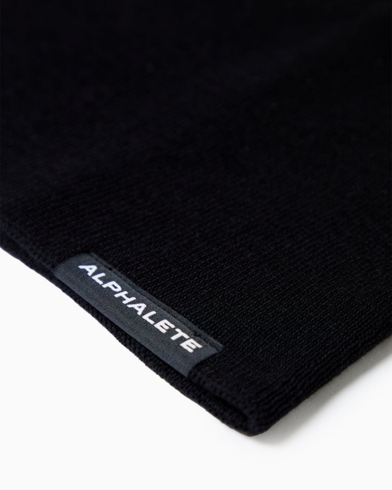 Alphalete Essential Beanie Miesten Asusteet Mustat | IRVEH-9718