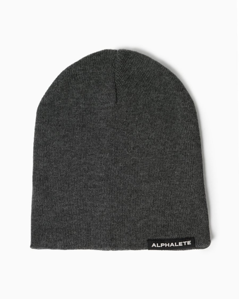 Alphalete Essential Beanie Miesten Asusteet Charcoal | EWLOC-4701