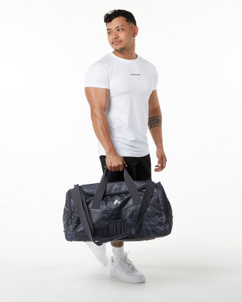 Alphalete Essential Duffel Bag Miesten Asusteet Mustat Camo | IHKPO-4691