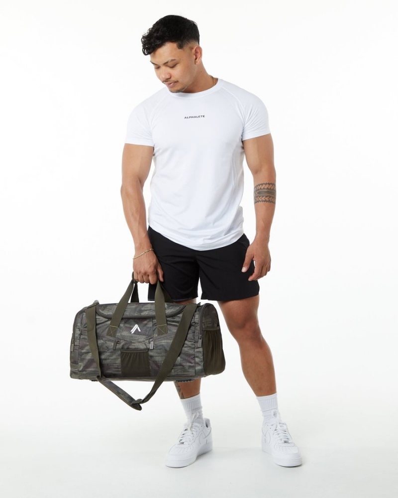 Alphalete Essential Duffel Bag Naisten Asusteet Oliivinvihreä Camo | AERGW-9406