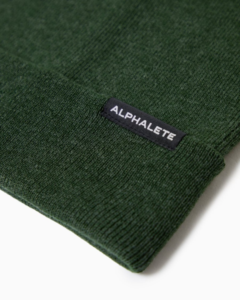 Alphalete Essential Foldover Beanie Miesten Asusteet Wild Sage | OHRJM-1327