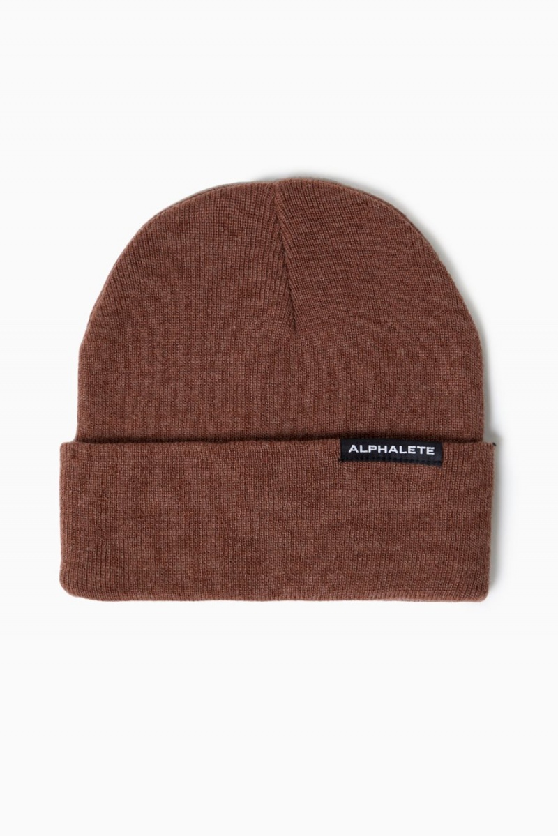 Alphalete Essential Foldover Beanie Miesten Asusteet Bourdeaux | HDNLT-9528