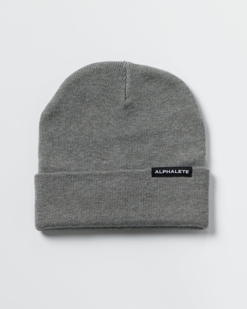 Alphalete Essential Foldover Beanie Miesten Asusteet Harmaat | HDYNZ-9613