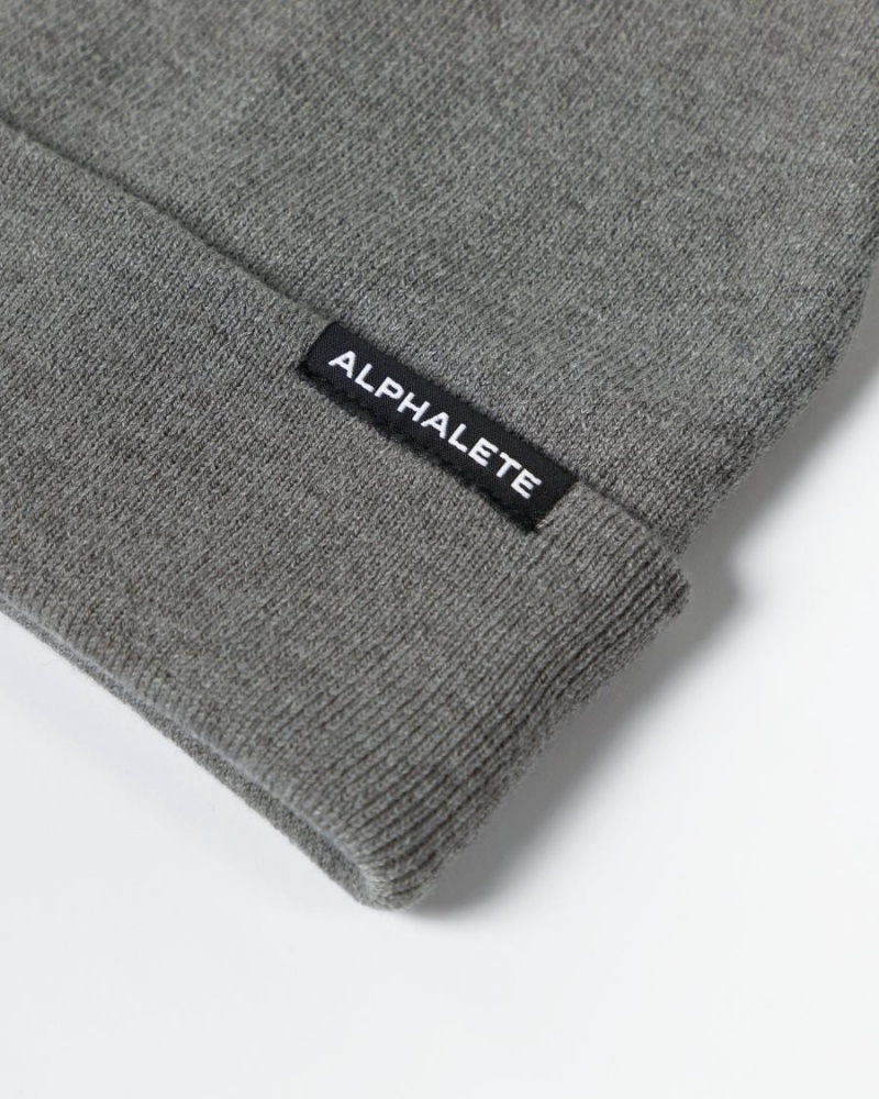 Alphalete Essential Foldover Beanie Miesten Asusteet Harmaat | HDYNZ-9613