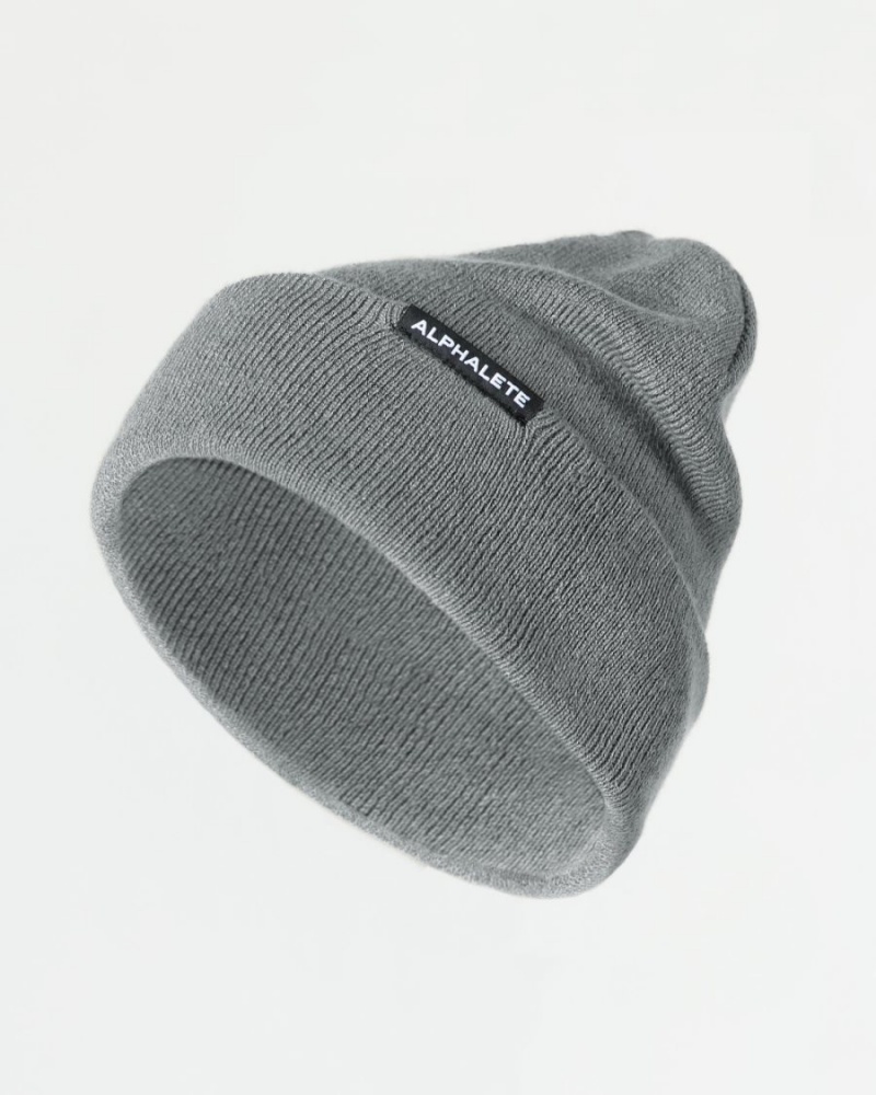 Alphalete Essential Foldover Beanie Miesten Asusteet Harmaat | HDYNZ-9613