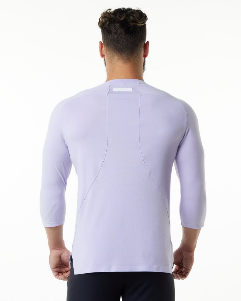 Alphalete Evo 3/4 Sleeve Tee Miesten Paidat Lilac Haze | EBSJV-4132