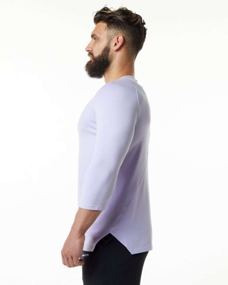 Alphalete Evo 3/4 Sleeve Tee Miesten Paidat Lilac Haze | EBSJV-4132