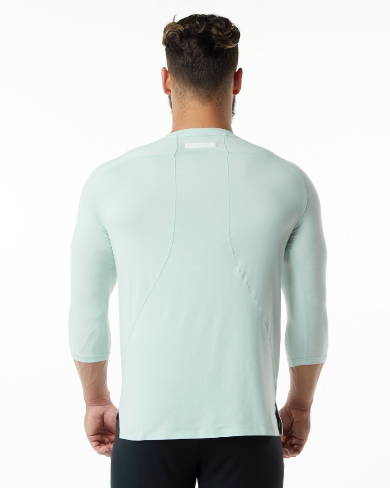 Alphalete Evo 3/4 Sleeve Tee Miesten Paidat Sininen | WAJNC-8609