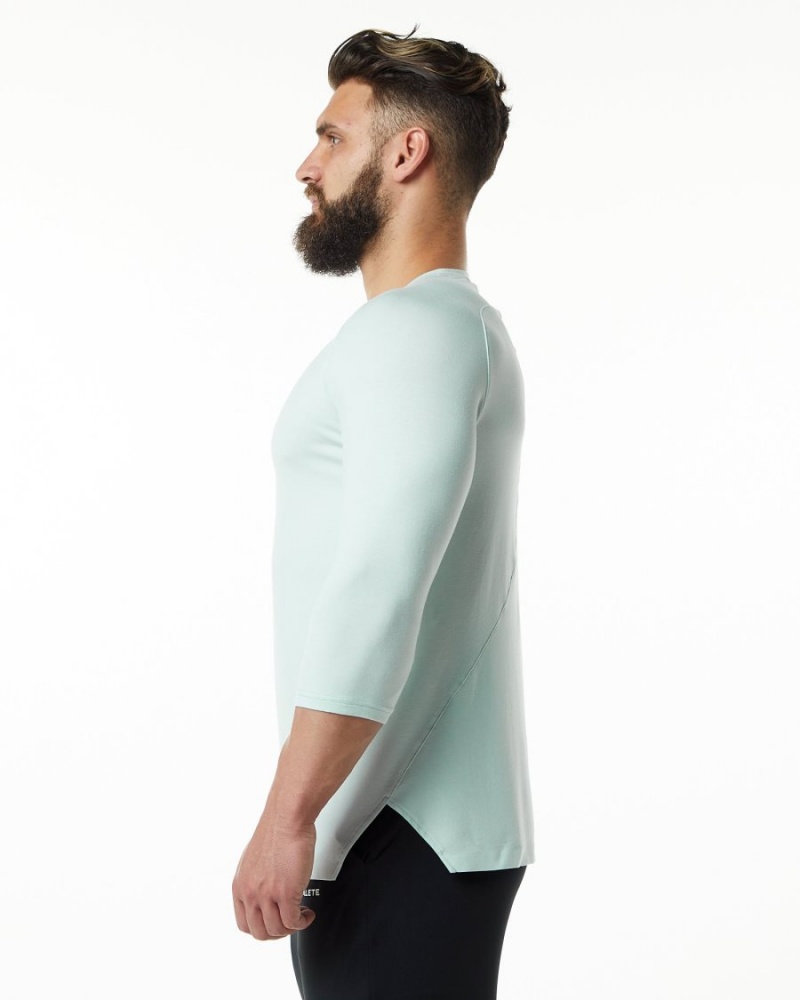 Alphalete Evo 3/4 Sleeve Tee Miesten Paidat Sininen | WAJNC-8609