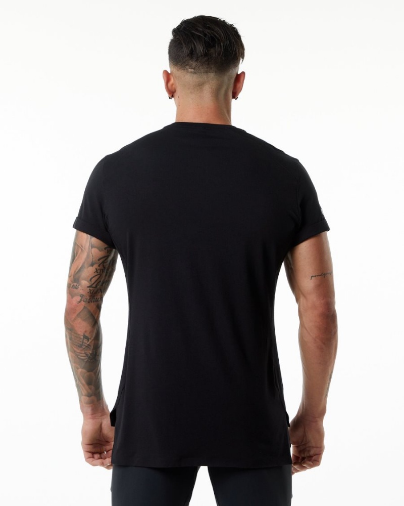 Alphalete Evo Pocket Tee Miesten Paidat Mustat | JQFUI-9765