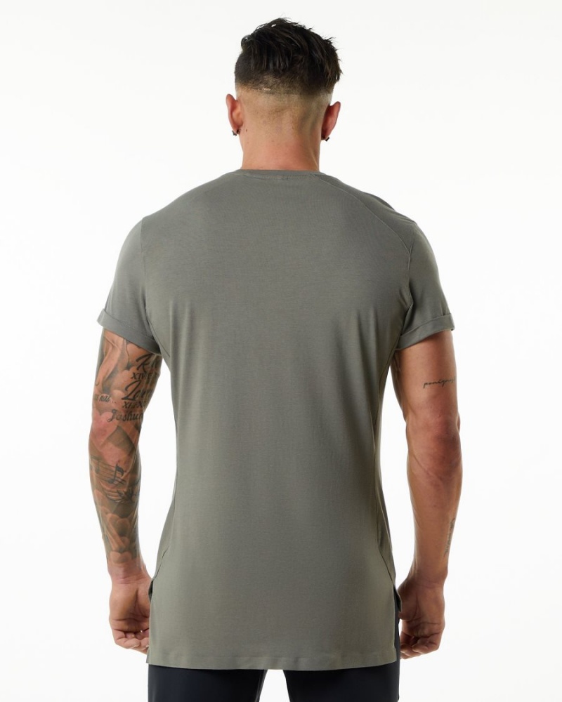 Alphalete Evo Pocket Tee Miesten Paidat Harmaat | FGNOW-8723