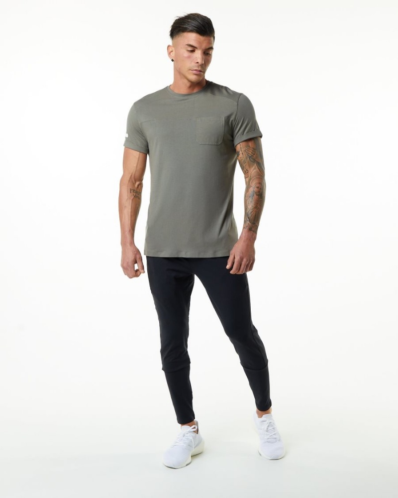 Alphalete Evo Pocket Tee Miesten Paidat Harmaat | FGNOW-8723