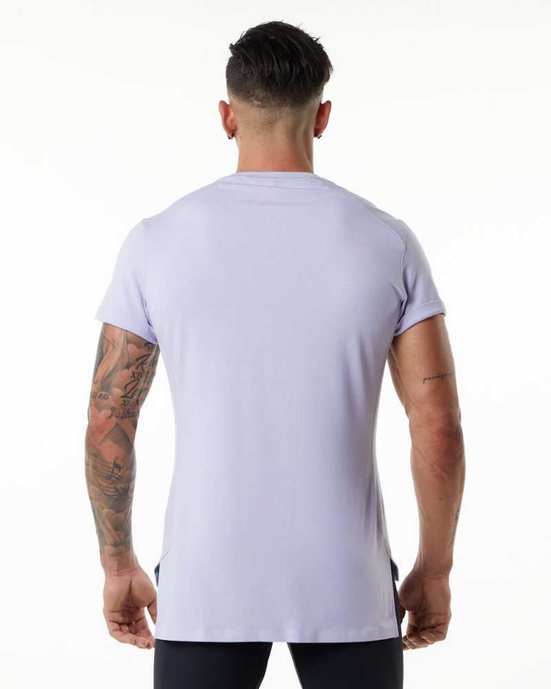 Alphalete Evo Pocket Tee Miesten Paidat Lilac Haze | JBACL-2804