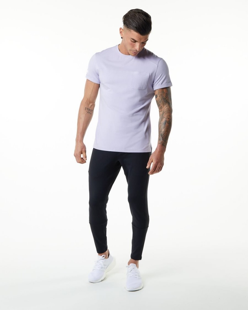 Alphalete Evo Pocket Tee Miesten Paidat Lilac Haze | JBACL-2804