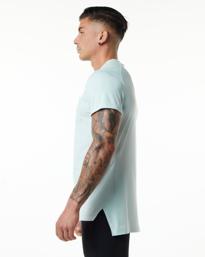 Alphalete Evo Pocket Tee Miesten Paidat Sininen | ADYCB-0865