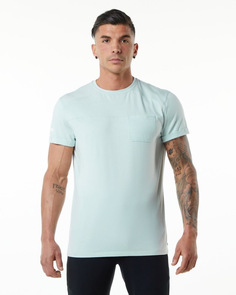 Alphalete Evo Pocket Tee Miesten Paidat Sininen | ADYCB-0865