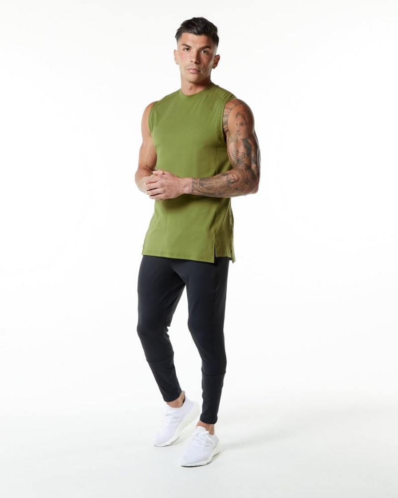 Alphalete Evo Tank Miesten Hihaton Paita Vihreä | DHWYS-0372