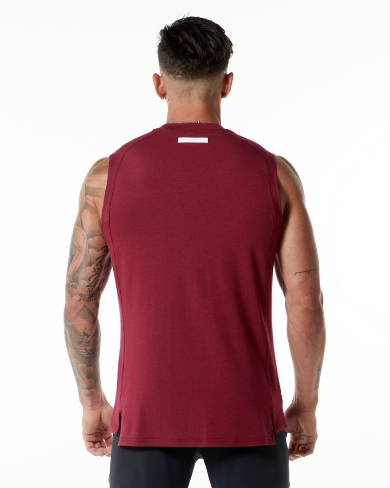 Alphalete Evo Tank Miesten Hihaton Paita Punainen | JTXND-1824