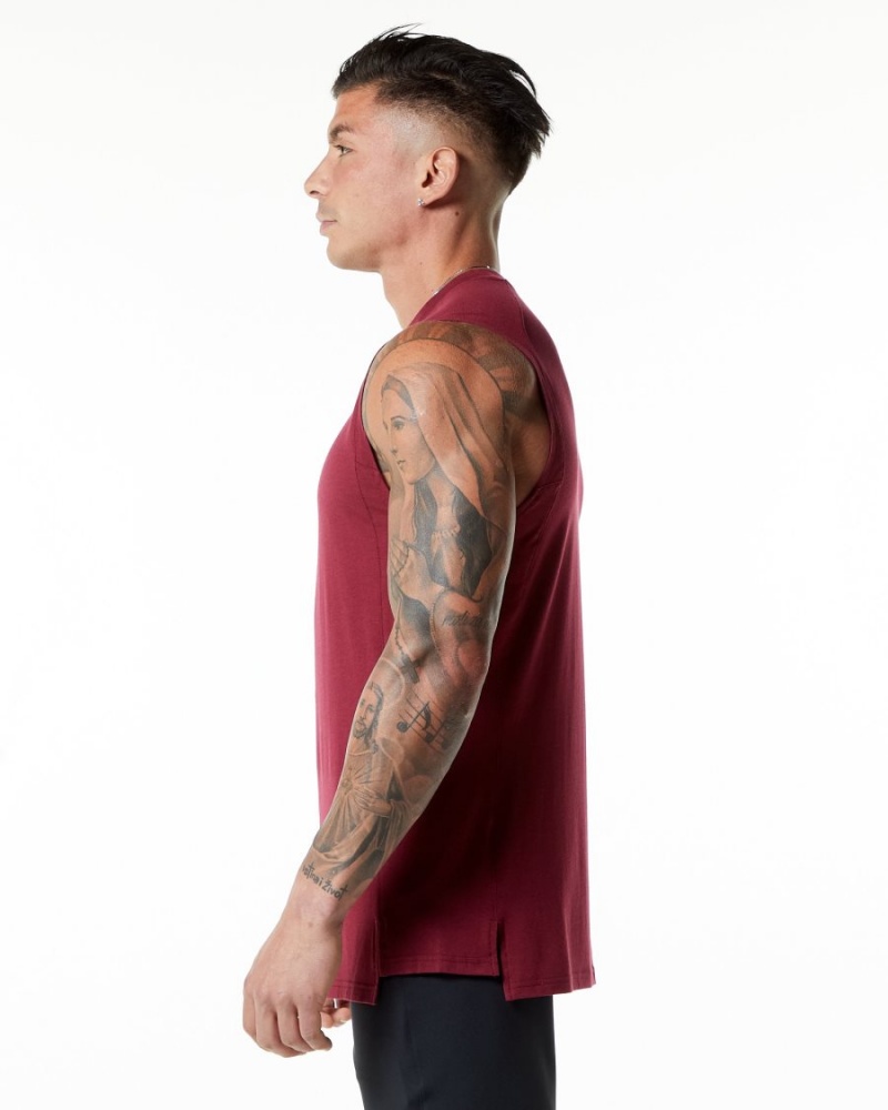 Alphalete Evo Tank Miesten Hihaton Paita Punainen | JTXND-1824