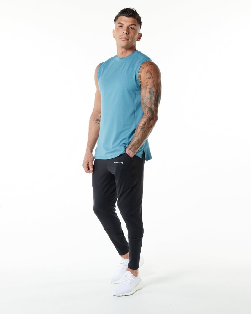 Alphalete Evo Tank Miesten Hihaton Paita Sininen | QYSZH-8507