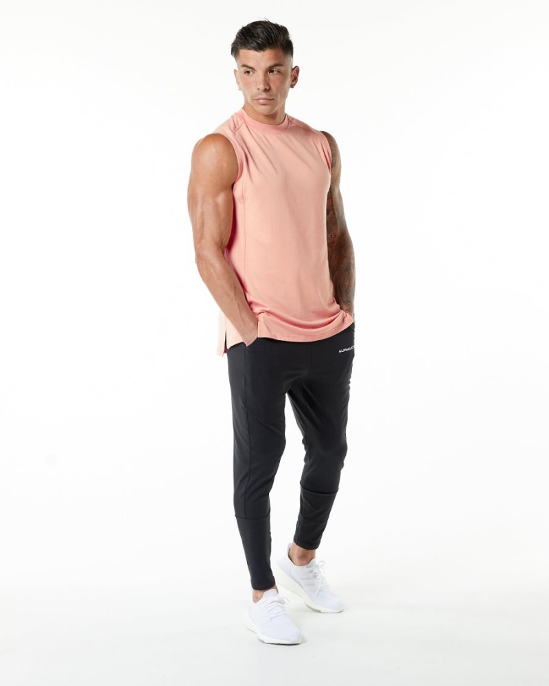 Alphalete Evo Tank Miesten Hihaton Paita Koralli | CPANV-5768