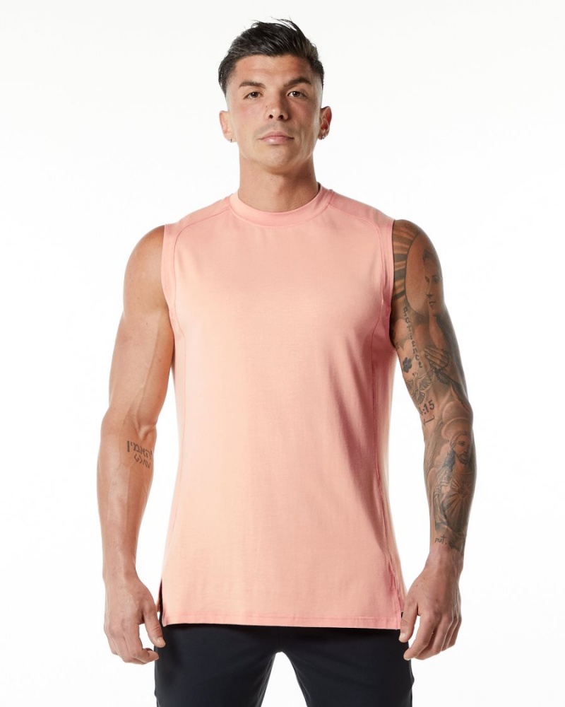 Alphalete Evo Tank Miesten Hihaton Paita Koralli | CPANV-5768