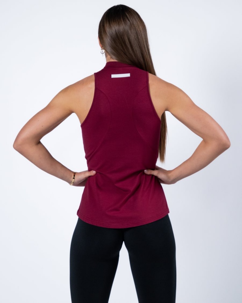 Alphalete Evo Tank Naisten Hihaton Paita Punainen | NWGFJ-2651