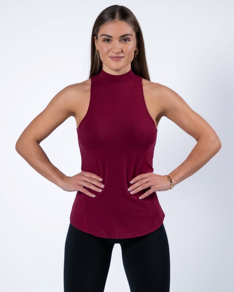 Alphalete Evo Tank Naisten Hihaton Paita Punainen | NWGFJ-2651