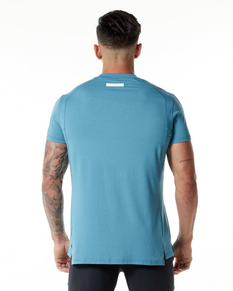 Alphalete Evo Tee Miesten Paidat Sininen | UJPTO-2458