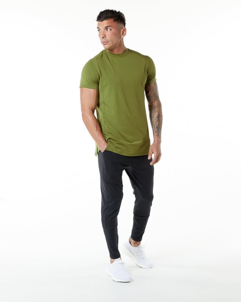 Alphalete Evo Tee Miesten Paidat Vihreä | YUEBK-3946