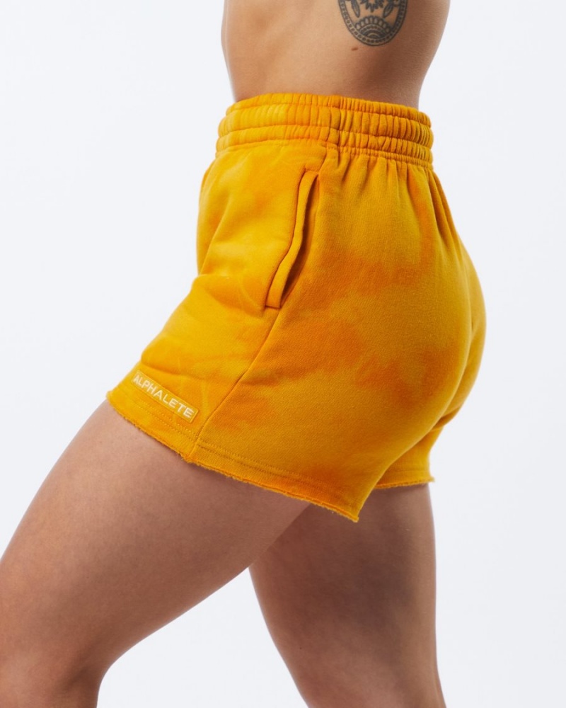 Alphalete HCTS Lyhyt 3.5" Naisten Shortsit Golden Sun | OPRDE-7538