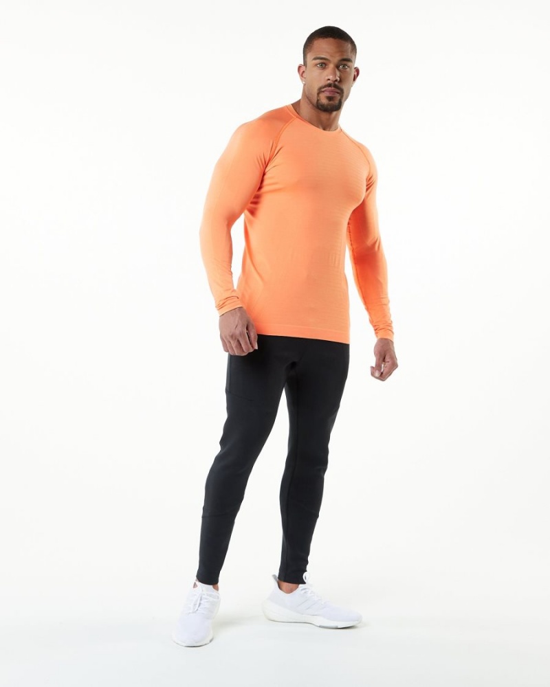 Alphalete Hero Long Sleeve Tee Miesten Paidat Faded Day Tripper | IJHZX-7513