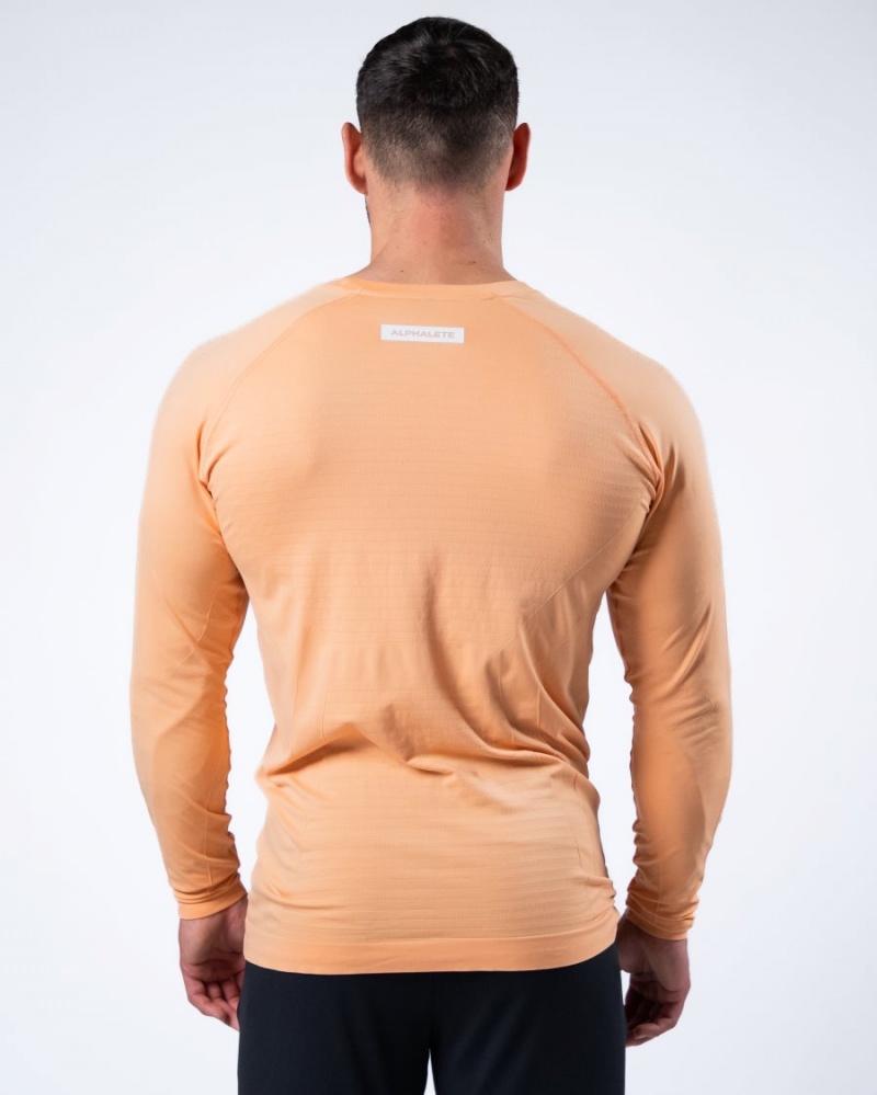 Alphalete Hero Long Sleeve Tee Miesten Paidat Koralli | CIEFK-1596