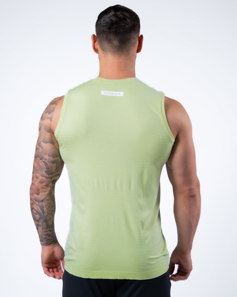 Alphalete Hero Tank Miesten Hihaton Paita Frozen Spring | DZHJF-5291