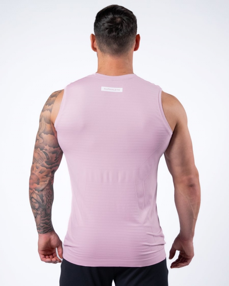 Alphalete Hero Tank Miesten Hihaton Paita Bloom | JAYWZ-3518